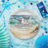 Zeemeermin partij Roze Papier Bord (Feest)