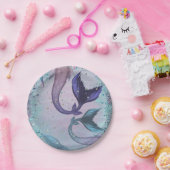 Zeemeermin partij stukken papieren bordje (Feest)