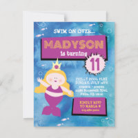 Zeemeermin Party Blauwe Tie Dye Zee Leven Verjaard