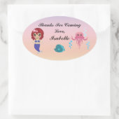 Zeemeermin Party Dank u Sticker (Tas)