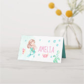 Zeemeermin party food label, zeemeermin plaatskaartje (Achterkant)