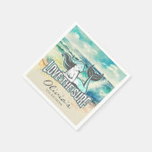 Zeemeermin Party Hou van het Surf Servet (Hoek)