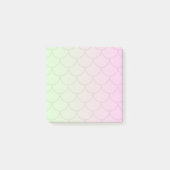 Zeemeermin Pastel Rainbow Gradient Waterverf minim Post-it® Notes (Voorkant)