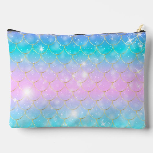 Zeemeermin patroon, aangepaste monogram Accessoire Etui (Achterkant)