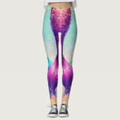 Zeemeermin PERSONALISEREN Leggings (Voorkant)