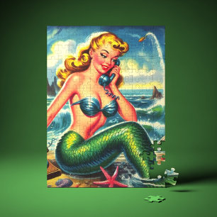  zeemeermin pin up legpuzzel