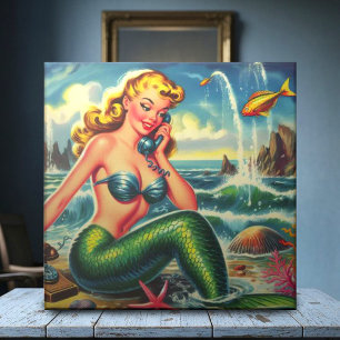  zeemeermin pin up tegeltje