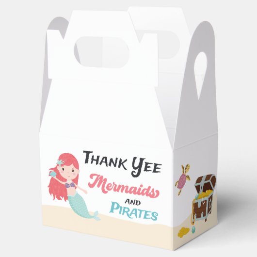 Zeemeermin & Pirate gezamenlijke verjaardagsfeestj Bedankdoosjes (Geopend)