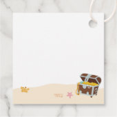 Zeemeermin & Pirate gezamenlijke verjaardagsfeestj Bedankjes Labels (Achterkant)