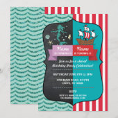 Zeemeermin & Pirate Joint Boy Girl Verjaardag Uitn Kaart (Voorkant / Achterkant)