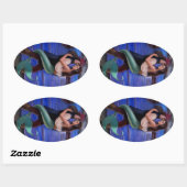 Zeemeermin & Pirate's Caribbean Love Sticker (Vel)