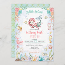 Zeemeermin plons onder het Zee Zwembad Party Verja