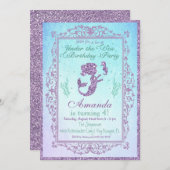 Zeemeermin Pool Party Onder het Zee Verjaardag Kaa Kaart (Voorkant / Achterkant)