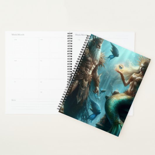 Zeemeermin Poseidon Kalender Planner (Display)