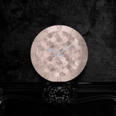 Zeemeermin Posh Schalen | Champagne gouden glans Ronde Klok