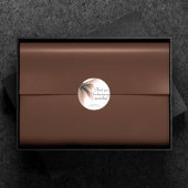 Zeemeermin Posh Staart | Dusty Terracotta Bedankt Ronde Sticker