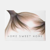 Zeemeermin Posh Staart | Dusty Terracotta Peach Cu Deurmat (Voorkant)