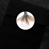 Zeemeermin Posh Staart | Dusty Terracotta Peach Cu Ronde Sticker