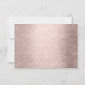 Zeemeermin Posh Tail | Stofachtige Terracotta Perz RSVP Kaartje (Achterkant)