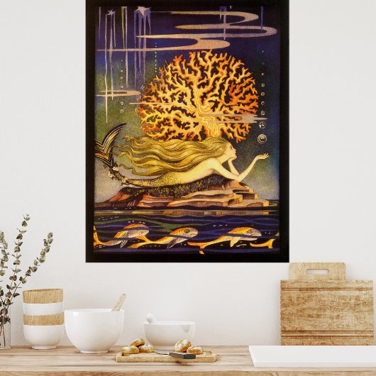 zeemeermin poster (Keuken)