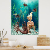 zeemeermin poster (Keuken)