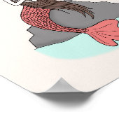 Zeemeermin Poster Cute Zeemeermin Slaapkamer Kunst (Hoek)