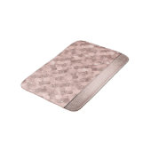 Zeemeermin potschaal | Stoffige terracotta perzikg Badmat (Gekanteld)