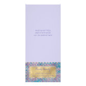 Zeemeermin prijslijst Rack Kaart Periwinkle Glam (Achterkant)