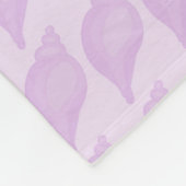 Zeemeermin Princess Girl Kinder Schattigee Paarse  Fleece Deken (Hoek)