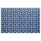 Zeemeermin Print Stof marine blauw en wit (Fat Quarter)