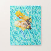 Zeemeermin puzzel (Verticaal)