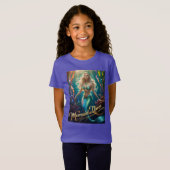 Zeemeermin Queen Onderwater Art T-shirt Meisjes Gi (Voorkant volledig)