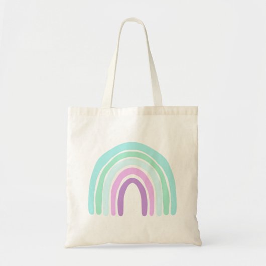 Zeemeermin Regenboog Canvas tas (Voorkant)