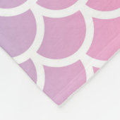 Zeemeermin Regenboog kleuren Fleece Deken (Hoek)