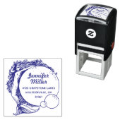  zeemeermin retour adres stempel zelf inkt (In situ)