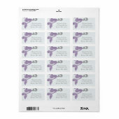 Zeemeermin retouradres labels Glitter zeemeerminne (Full Sheet)