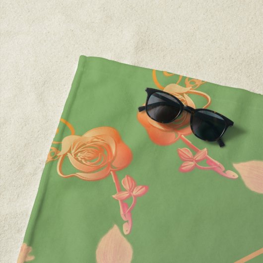 Zeemeermin Romantisch Roos Strandlaken (In situ)