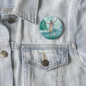 Zeemeermin Ronde Button 5,7 Cm (In situ)