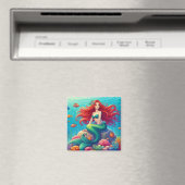 Zeemeermin Rood haar Magneet (Insitu (Vaatwasser))