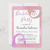 Zeemeermin Roos Gouden Sparkle Bachelorette Party Kaart (Voorkant)