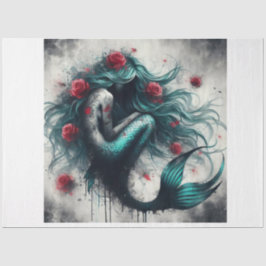 Zeemeermin Roos Tissuepapier