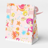 Zeemeermin Roze Bedankdoosjes (Achterkant)