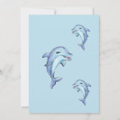 Zeemeermin Roze Blauw Verjaardag Pool Party Kaart (Achterkant)