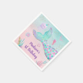 Zeemeermin roze goud onder Zee van de geboorte Servet (Hoek)