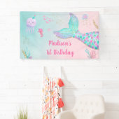 Zeemeermin roze goud onder Zee van de geboorte Spandoek (Insitu)