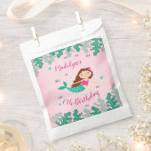 Zeemeermin roze onder het Zee Verjaardag Bedankzakje (Geknipt)
