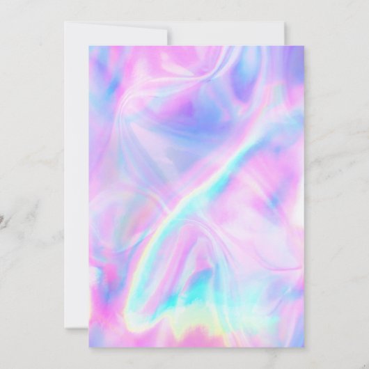 Zeemeermin Roze Paarse Duik In Acht Verjaardag Kaart (Achterkant)