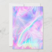 Zeemeermin Roze Paarse Duik in Vijf 5e Verjaardag Kaart (Achterkant)