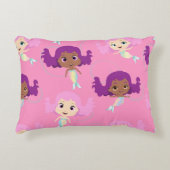 Zeemeermin Roze Paarse Patroon Accent Kussen (Voorkant)