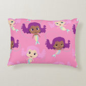 Zeemeermin Roze Paarse Patroon Accent Kussen (Achterkant)